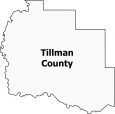 Tillman County Map Oklahoma