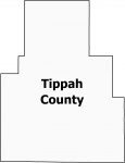 Tippah County Map Mississippi
