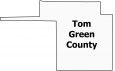 Tom Green County Map Texas