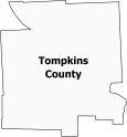 Tompkins County Map New York