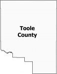 Toole County Map Montana