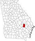 Toombs County Map Georgia Locator