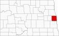 Traill County Map North Dakota Locator