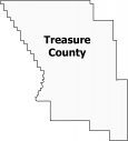 Treasure County Map Montana