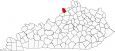 Trimble County Map Kentucky Locator
