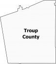 Troup County Map Georgia