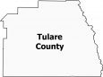 Tulare County Map California