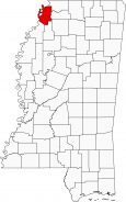 Tunica County Map Mississippi Locator