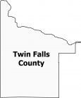 Twin Falls County Map Idaho