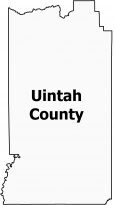 Uintah County Map Utah