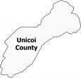 Unicoi County Map Tennessee