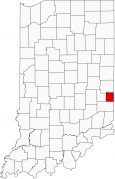 Union County Map Indiana Locator