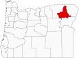 Union County Map Oregon Locator