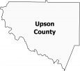 Upson County Map Georgia