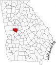 Upson County Map Georgia Locator
