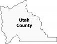 Utah County Map Utah