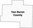 Van Buren County Map Arkansas