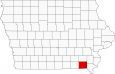 Van Buren County Map Iowa Locator