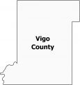 Vigo County Map Indiana