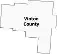 Vinton County Map Ohio