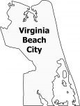 Virginia Beach City Map Virginia