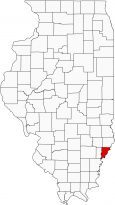 Wabash County Map Illinois
