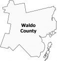 Waldo County Map Maine