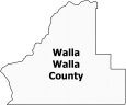 Walla Walla County Map Washington