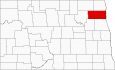 Walsh County Map North Dakota Locator