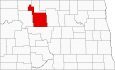 Ward County Map North Dakota Locator