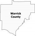 Warrick County Map Indiana