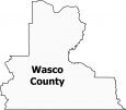 Wasco County Map Oregon