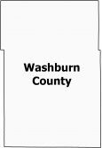 Washburn County Map Wisconsin