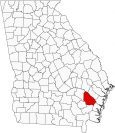 Wayne County Map Georgia Locator
