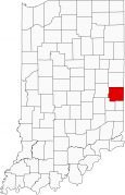 Wayne County Map Indiana Locator