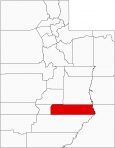 Wayne County Map Utah Locator