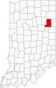 Wells County Map Indiana Locator