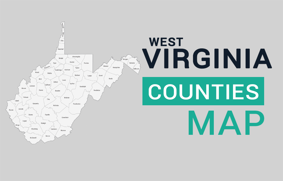 West Virginia County Map - GIS Geography