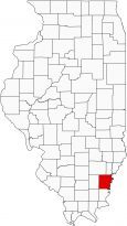 White County Map Illinois