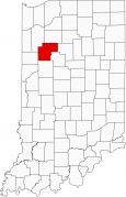 White County Map Indiana Locator