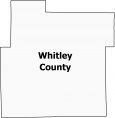 Whitley County Map Indiana