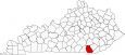 Whitley County Map Kentucky Locator