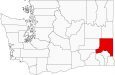Whitman County Map Washington Locator