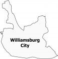 Williamsburg City Map Virginia