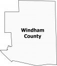 Windham County Map Connecticut