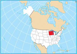 Wisconsin On World Map Map Of Wisconsin - Cities And Roads - Gis Geography