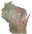 Wisconsin Satellite Map