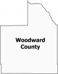 Woodward County Map Oklahoma