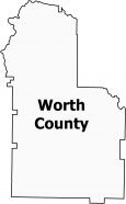 Worth County Map Georgia