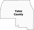 Yates County Map New York